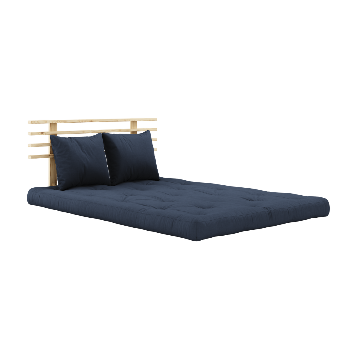 SHIN SANO CLEAR LACQUERED W. SHIN SANO MATTRESS SET NAVY