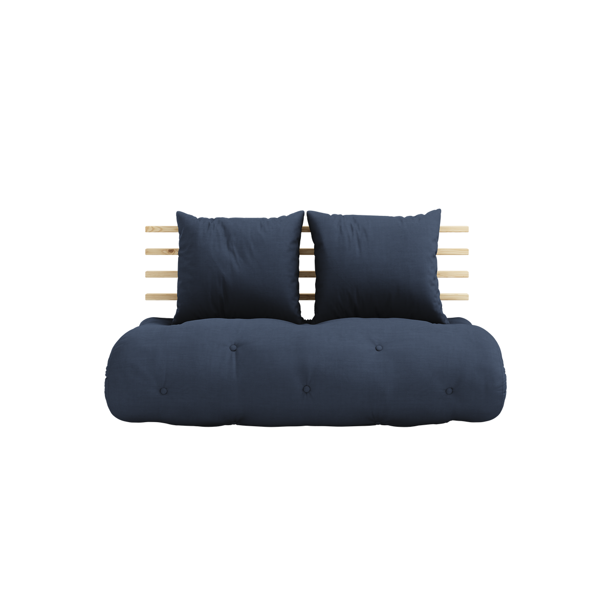 SHIN SANO CLEAR LACQUERED W. SHIN SANO MATTRESS SET NAVY
