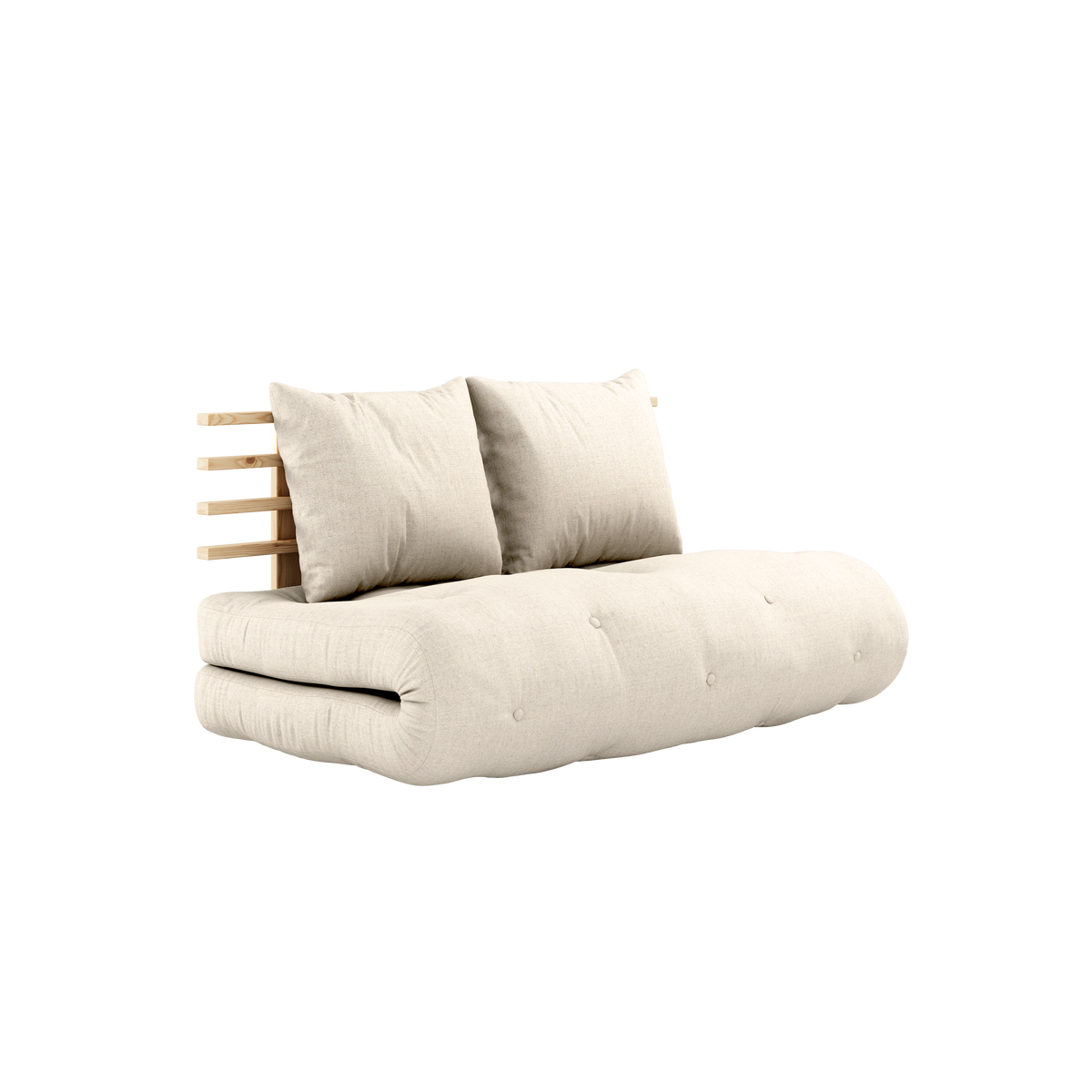 ENSEMBLE LAQUÉ TRANSPARENT SHIN SANO AVEC MATELAS SHIN SANO LINGE DE LIT