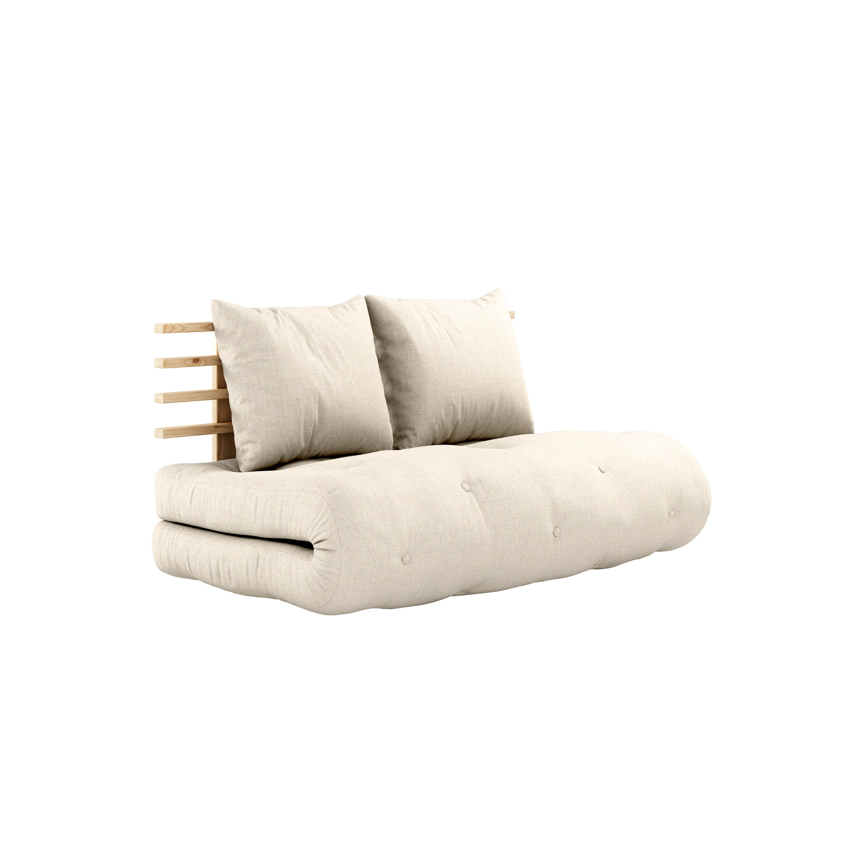 SHIN SANO CLEAR LACQUERED W. SHIN SANO MATTRESS SET LINEN