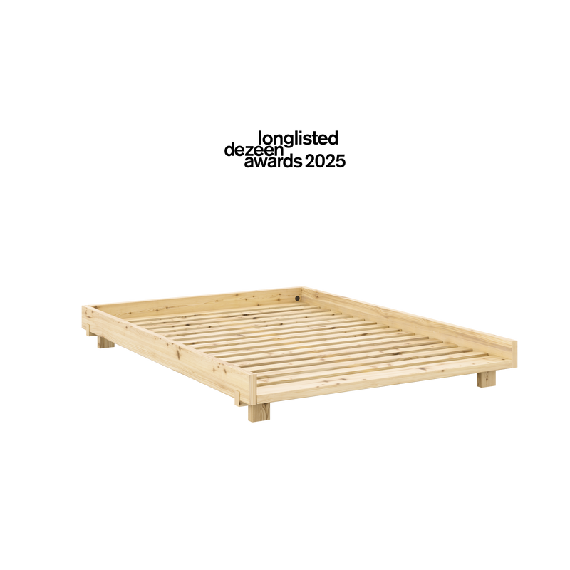 SOCIAL BED CLEAR LACQUERED 140 X 200