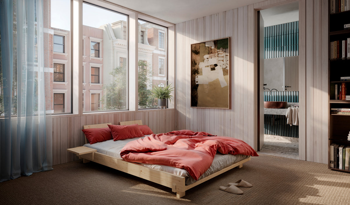 LIT SOCIAL CLAIR LAQUÉ 180 X 200