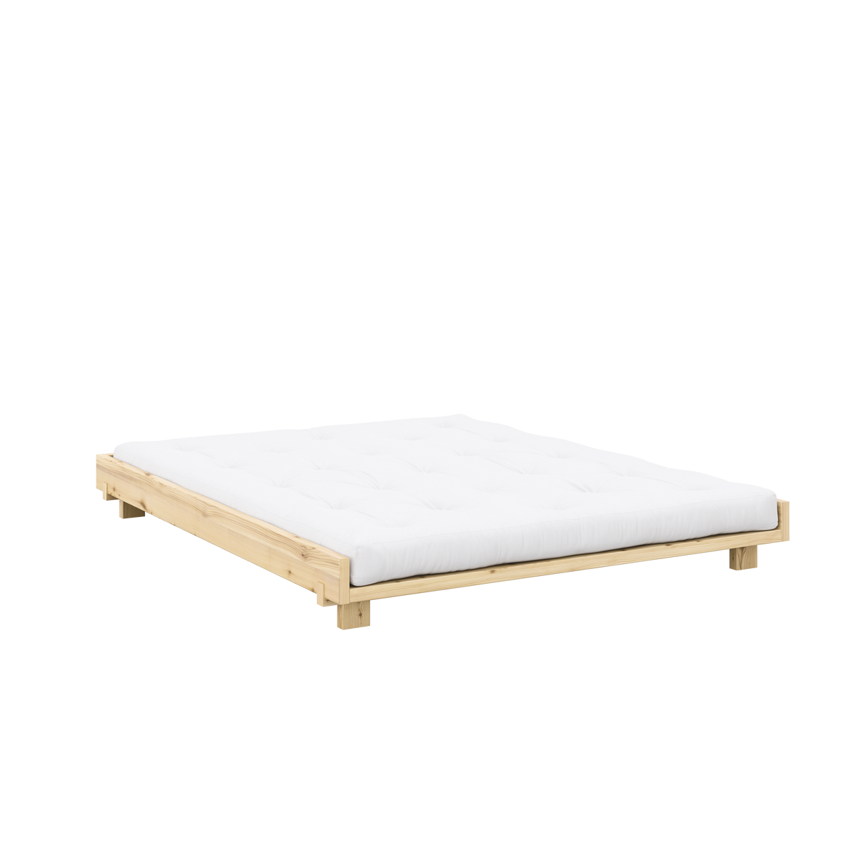 SOCIAL BED CLEAR LACQUERED 160 X 200