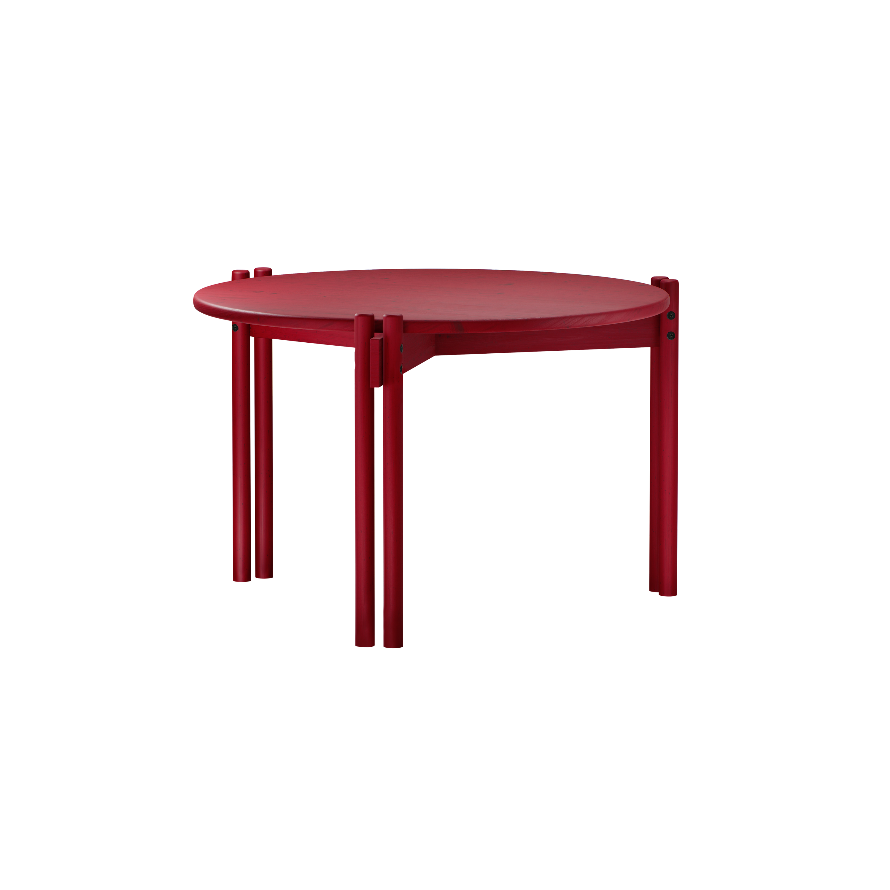 TABLE À BÂTONS HAUTE COQUELICOT ROUGE