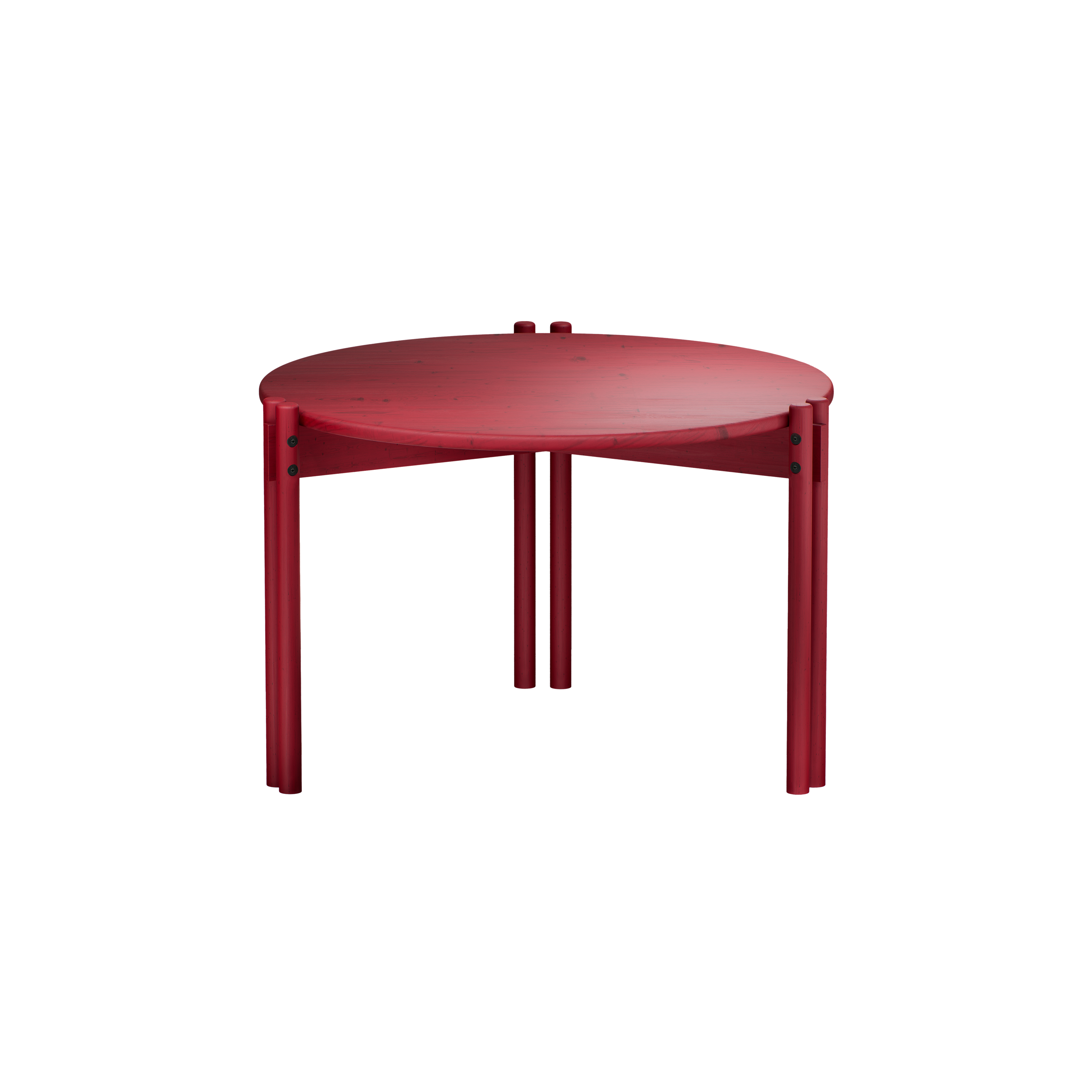 TABLE À BÂTONS HAUTE COQUELICOT ROUGE