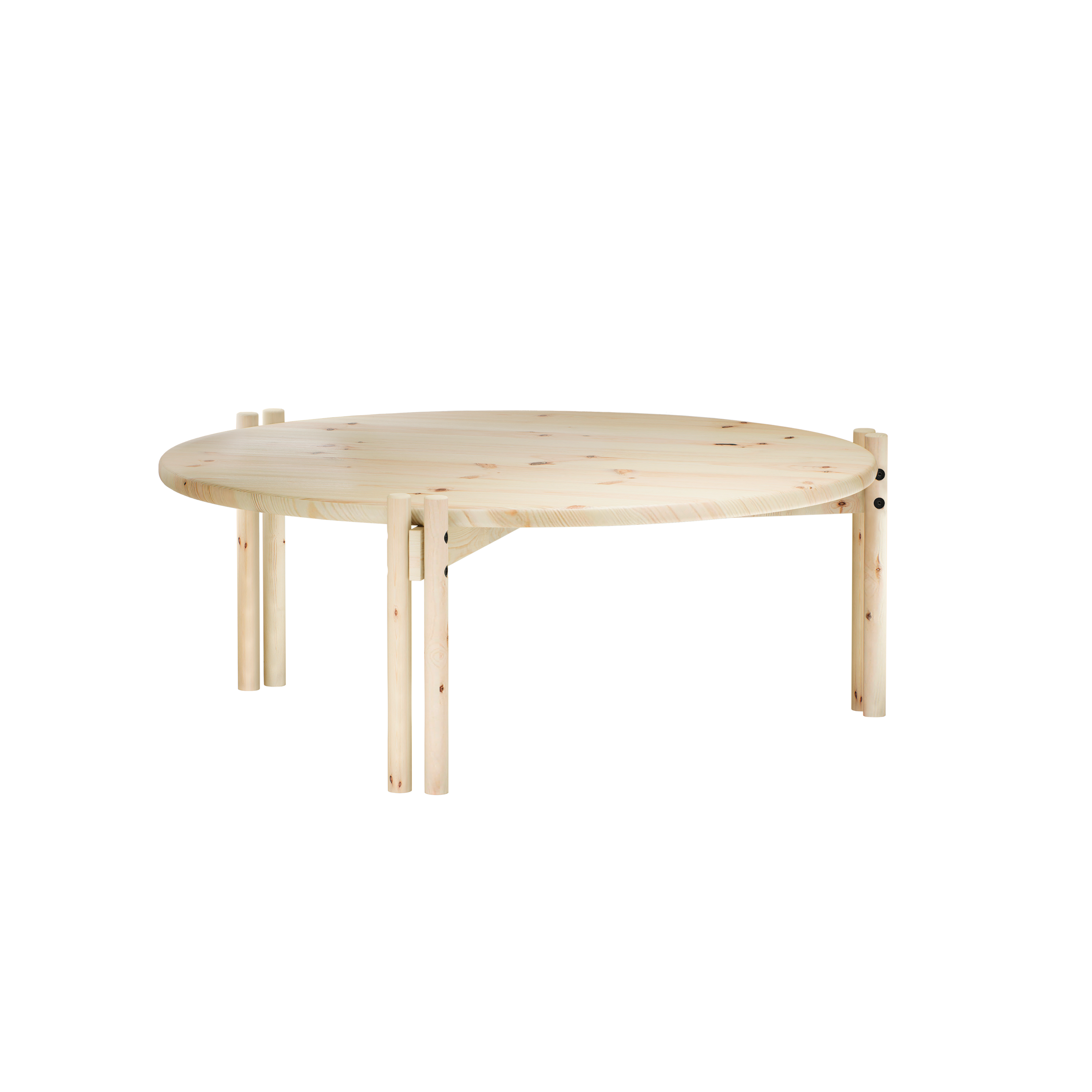 TABLE BASSE STICKS TRANSPARENTE