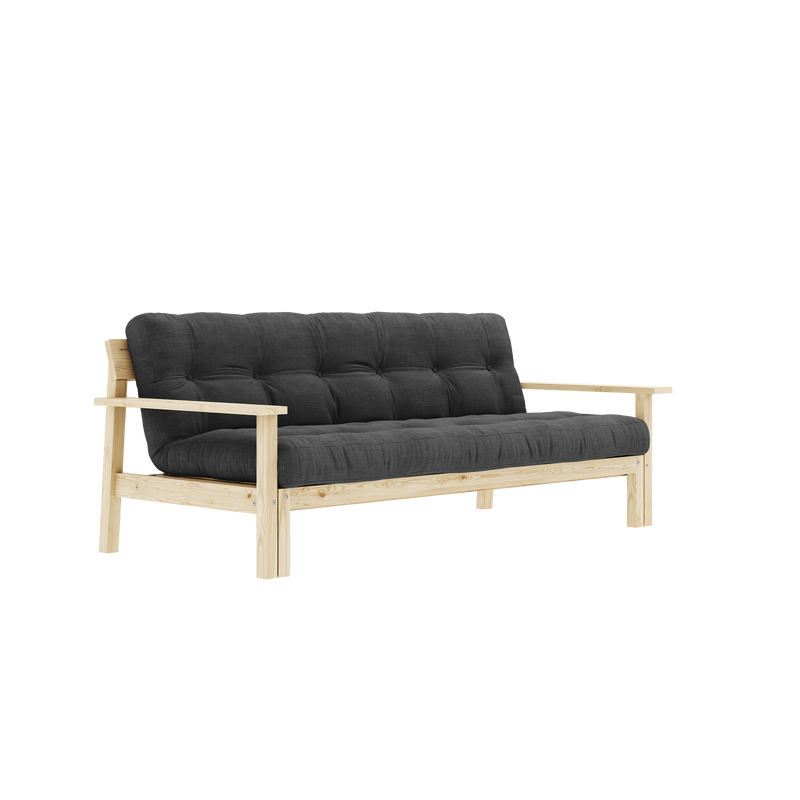 DÉTENDRE VERNIS CLAIR W. MATELAS MIXTE 5 COUCHES MAT CHARBON