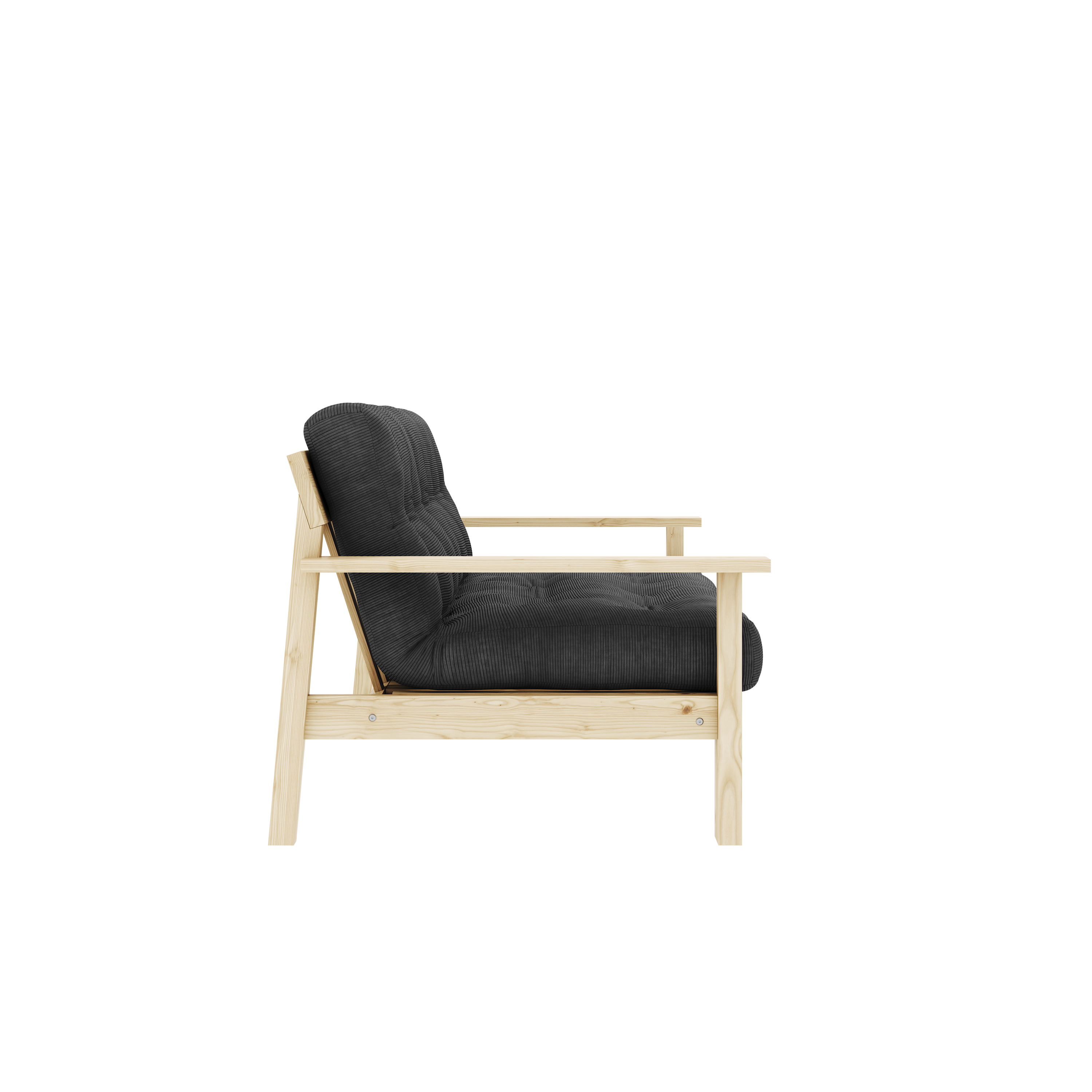 DÉTENDRE VERNIS CLAIR W. MATELAS MIXTE 5 COUCHES MAT CHARBON