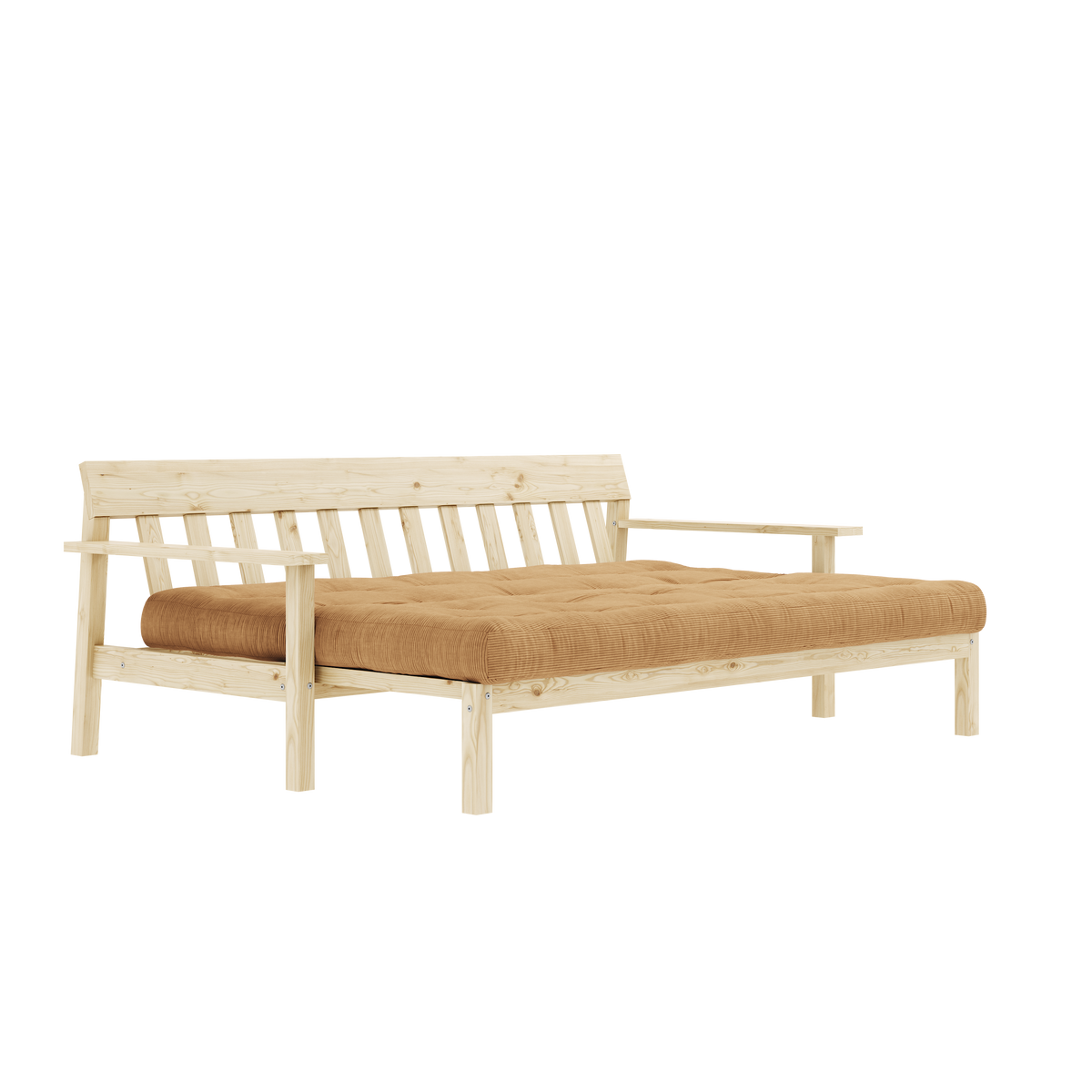 UNWIND CLEAR LACQUERED W. 5-LAYER MIXED MATTRESS FUDGE BROWN