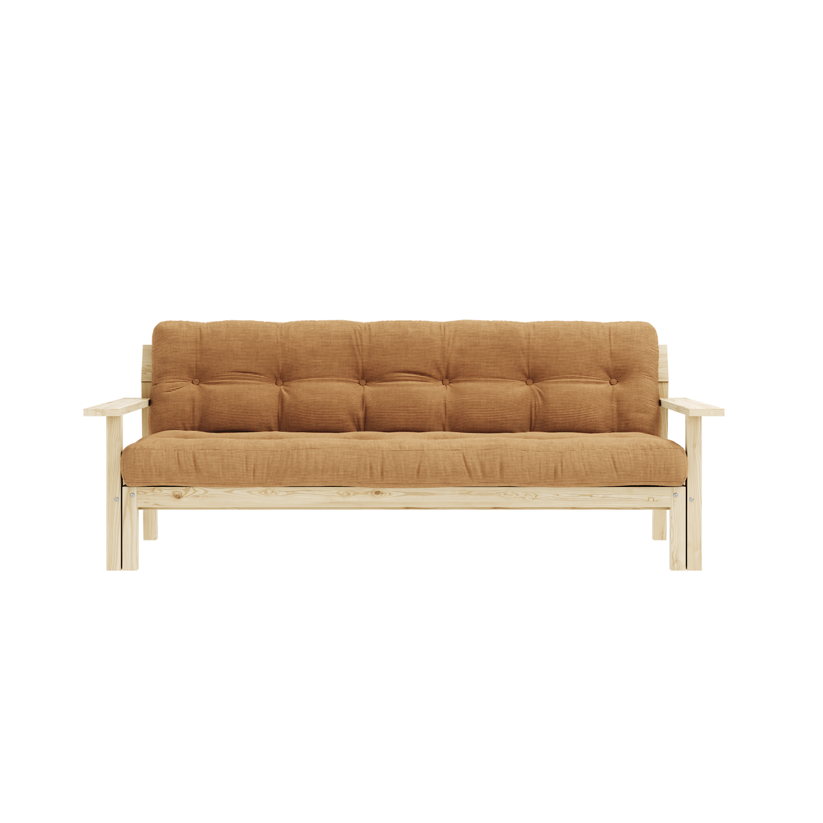 UNWIND CLEAR LACQUERED W. 5-LAYER MIXED MATTRESS FUDGE BROWN