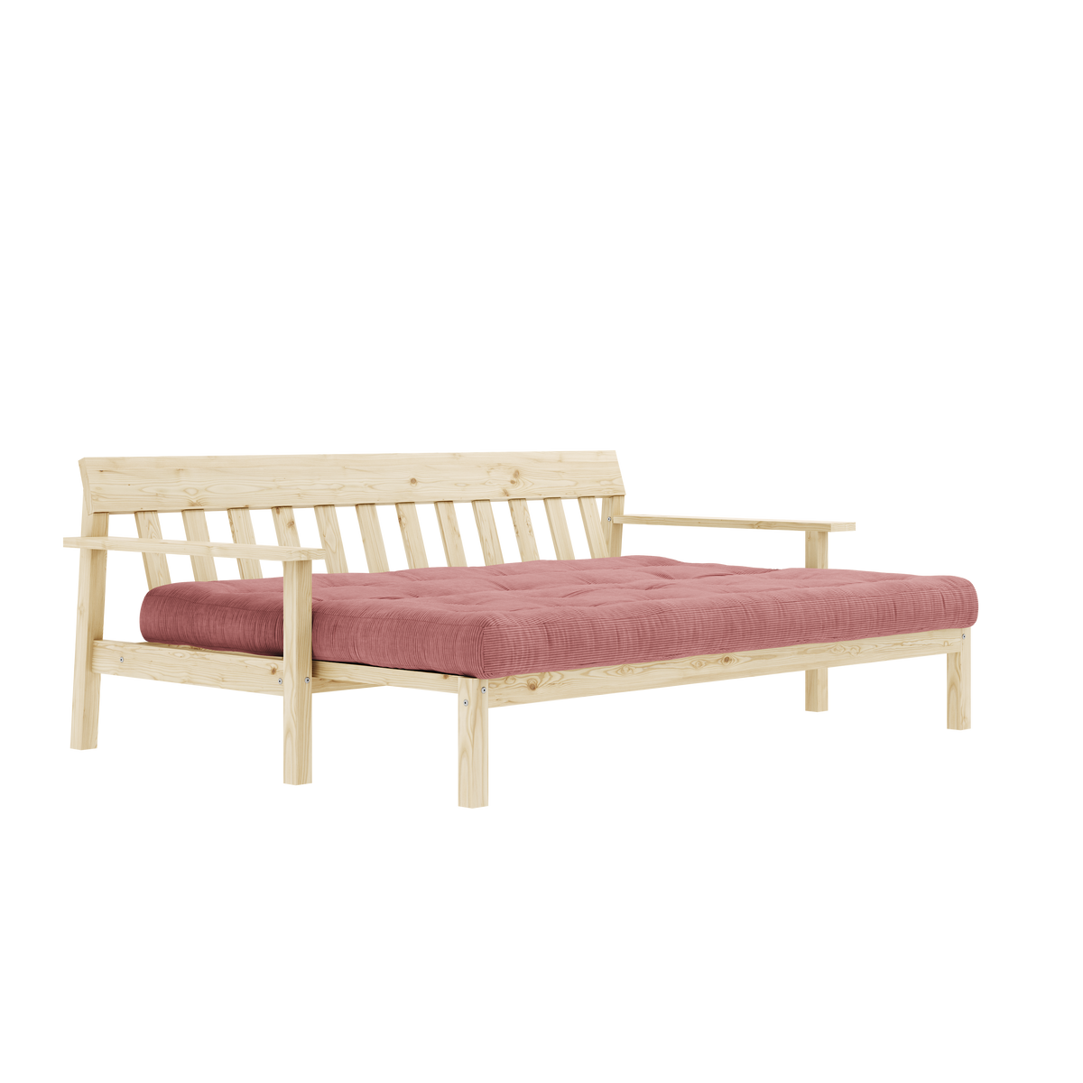 UNWIND CLEAR LACQUERED W. 5-LAYER MIXED MATTRESS SORBET PINK