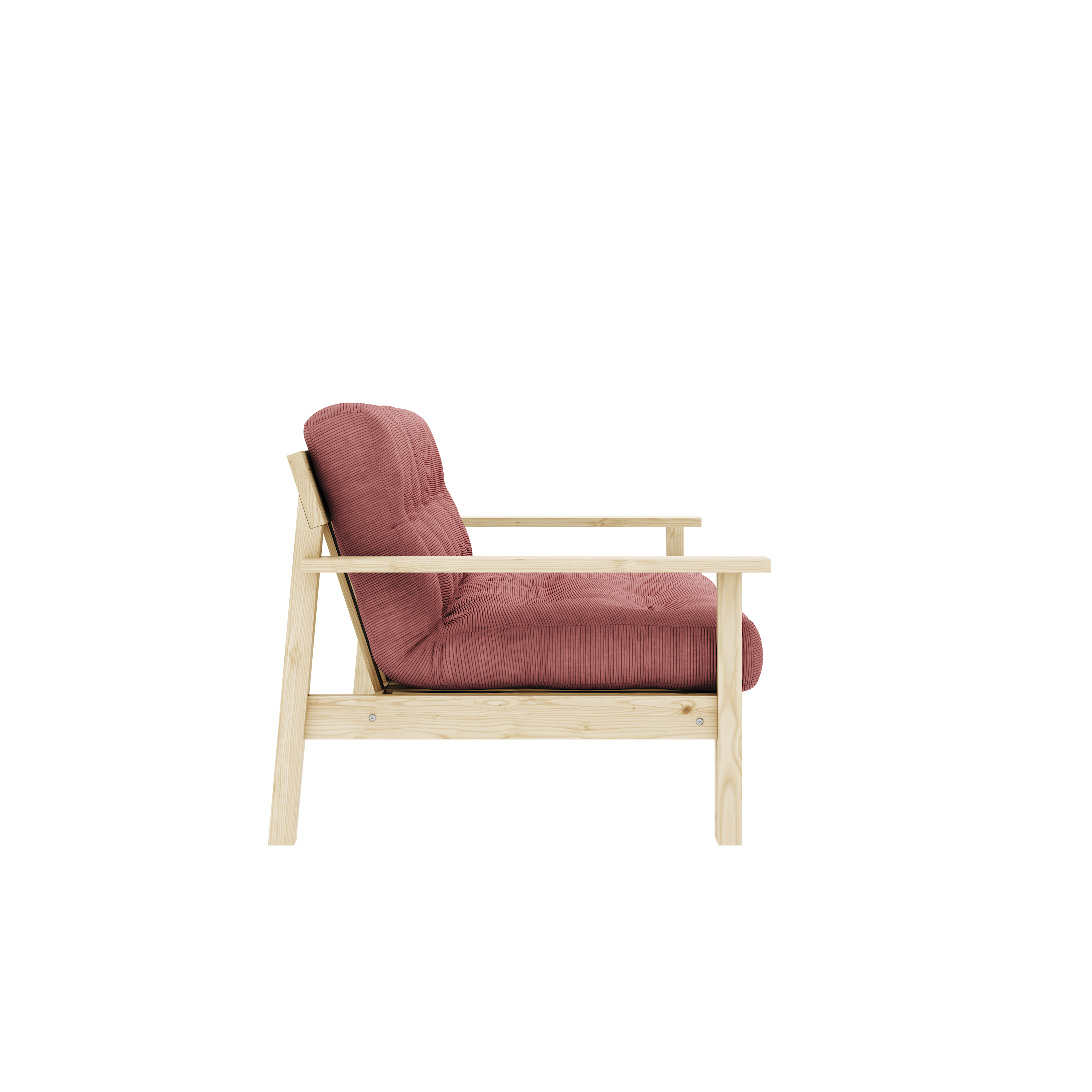 DÉPLOYER LAQUÉ CLAIR AVEC MATELAS MIXTE 5 COUCHES FINI MAT SORBET ROSE