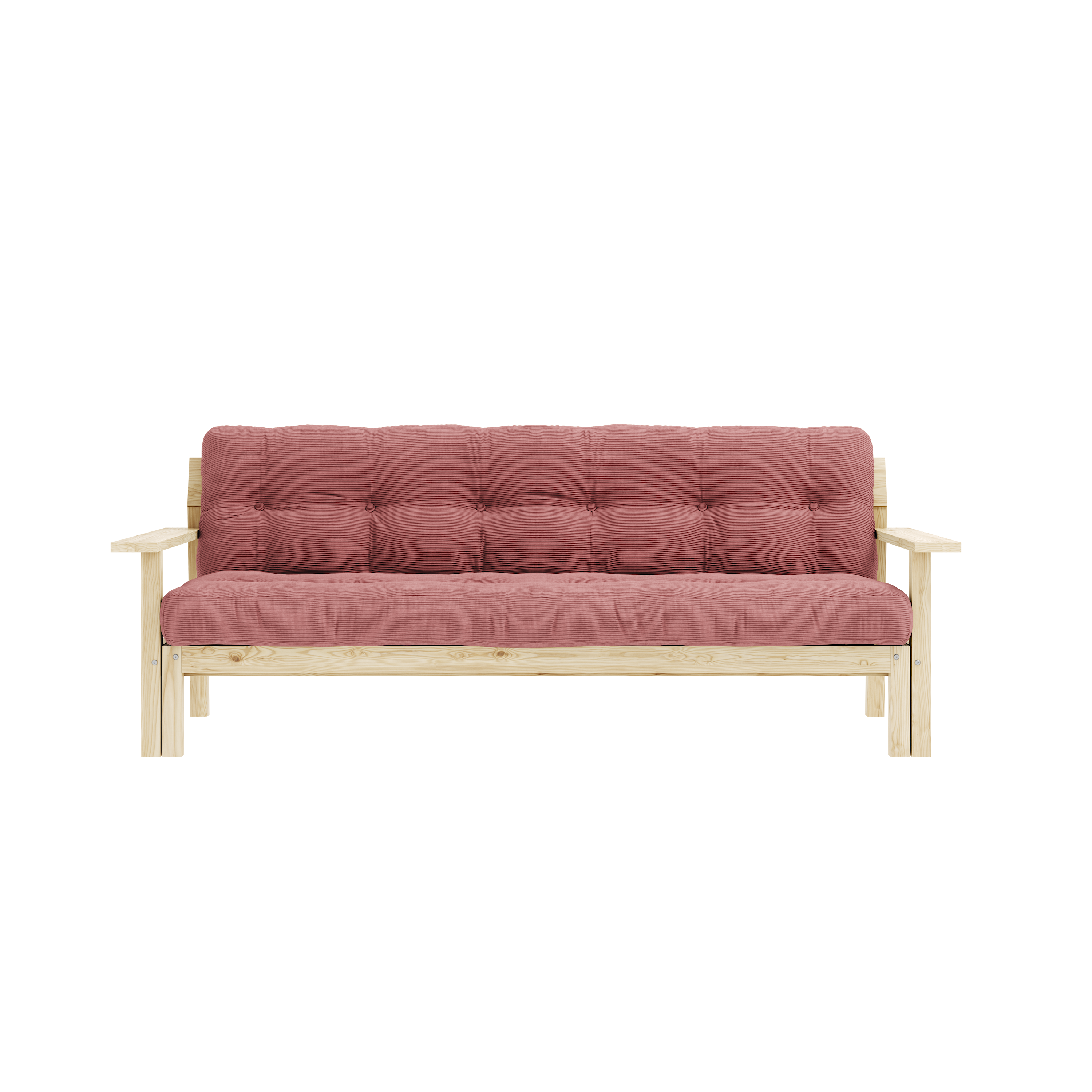 DÉPLOYER LAQUÉ CLAIR AVEC MATELAS MIXTE 5 COUCHES FINI MAT SORBET ROSE
