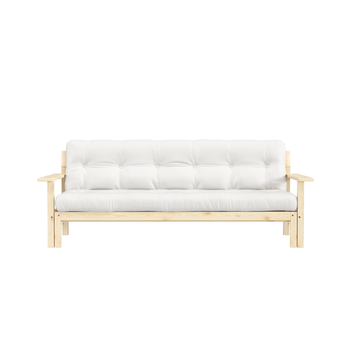 UNWIND CLEAR LACQUERED W. 5-LAYER MIXED MATTRESS NATURAL