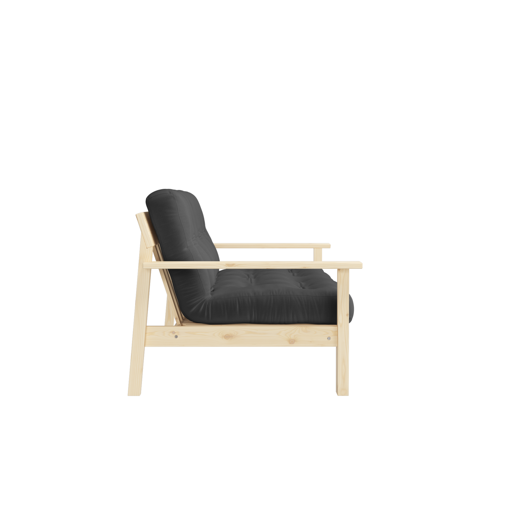 DÉMAILLER LAQUE CLAIR AVEC MATELAS MIXTE 5 COUCHES MAT FONCÉ GRIS