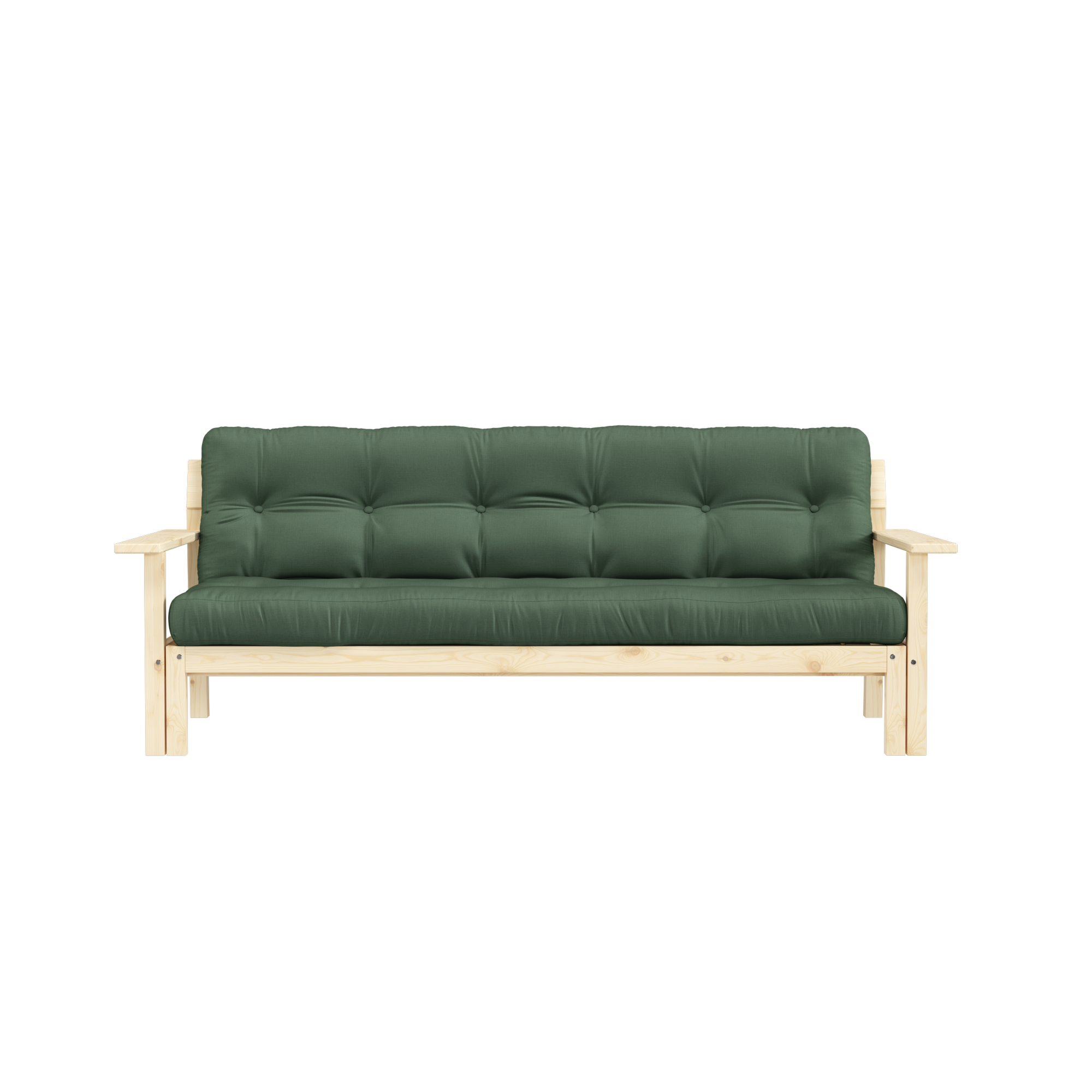 DÉPOUILLEZ-VOUS LAQUE CLAIRE AVEC MATELAS MIXTE 5 COUCHES MAT OLIVE VERT
