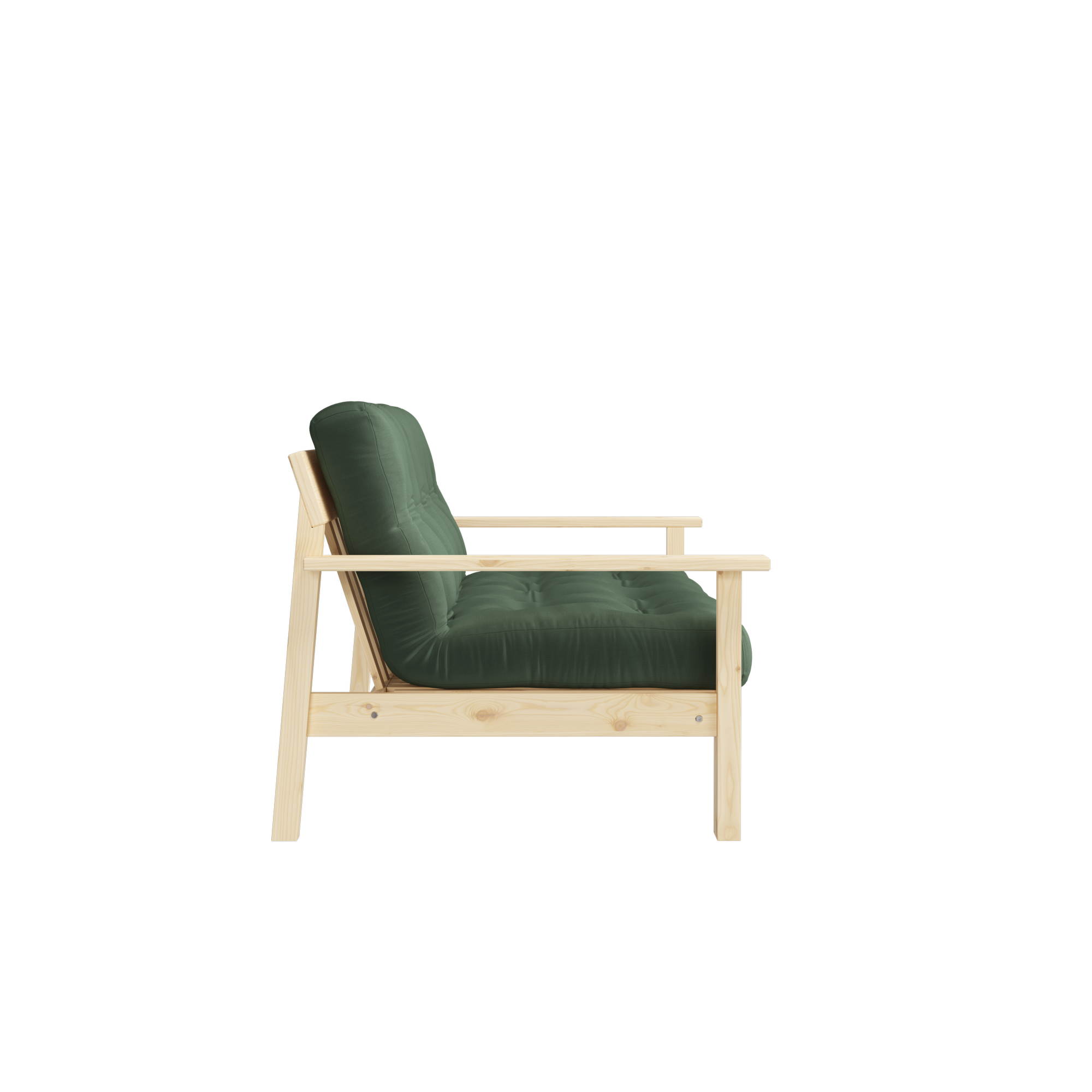 DÉPOUILLEZ-VOUS LAQUE CLAIRE AVEC MATELAS MIXTE 5 COUCHES MAT OLIVE VERT