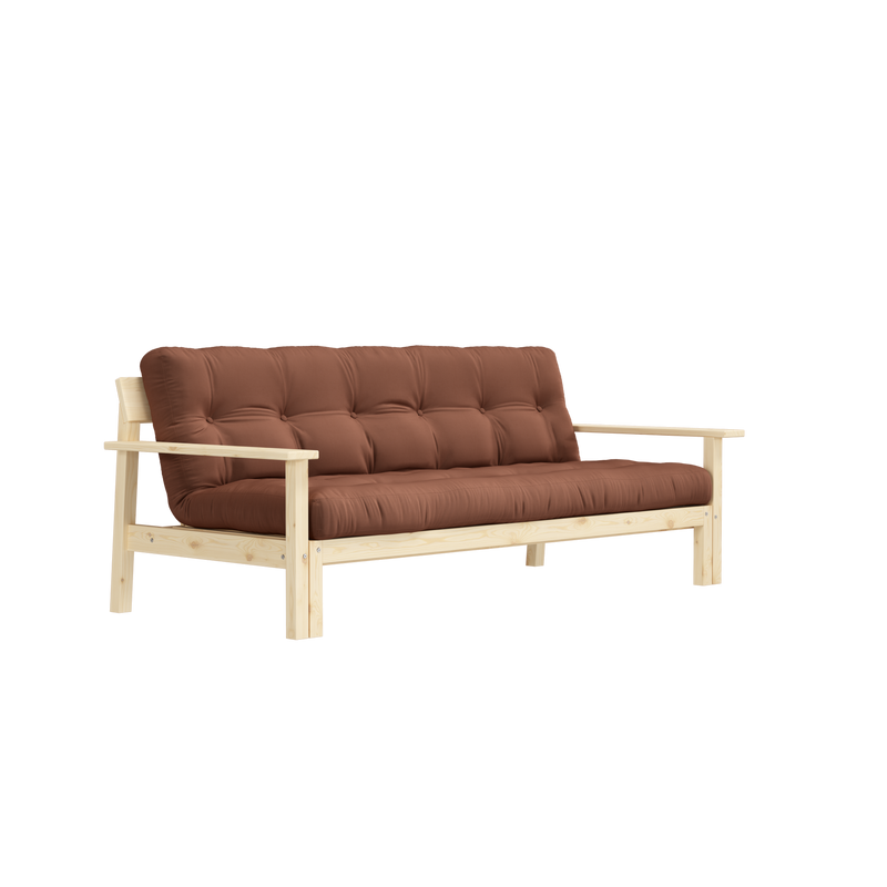 DÉCOUVRIR MATELAS MIXTE 5 COUCHES LAQUÉ CLAIR W. MARRON ARGILE