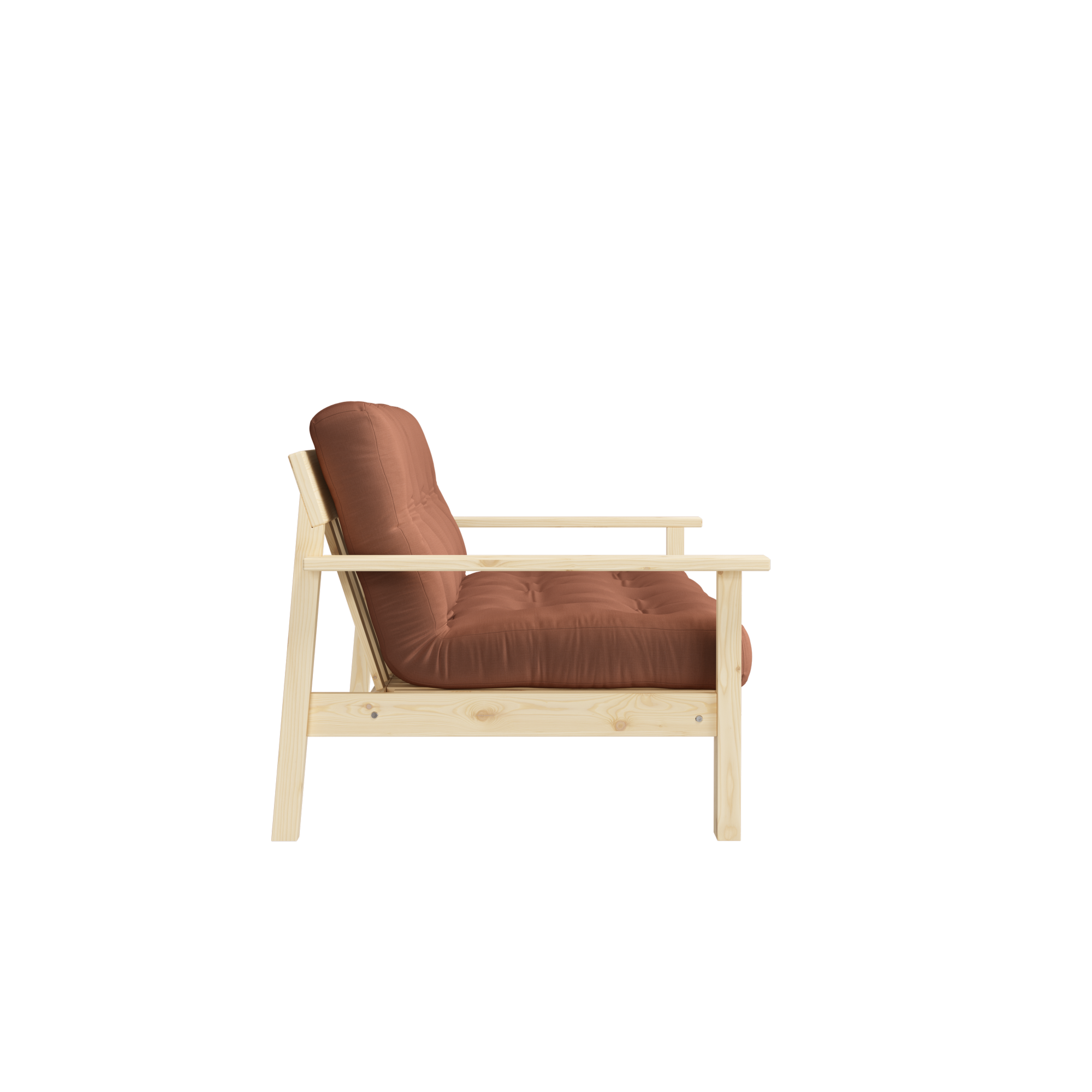 DÉCOUVRIR MATELAS MIXTE 5 COUCHES LAQUÉ CLAIR W. MARRON ARGILE