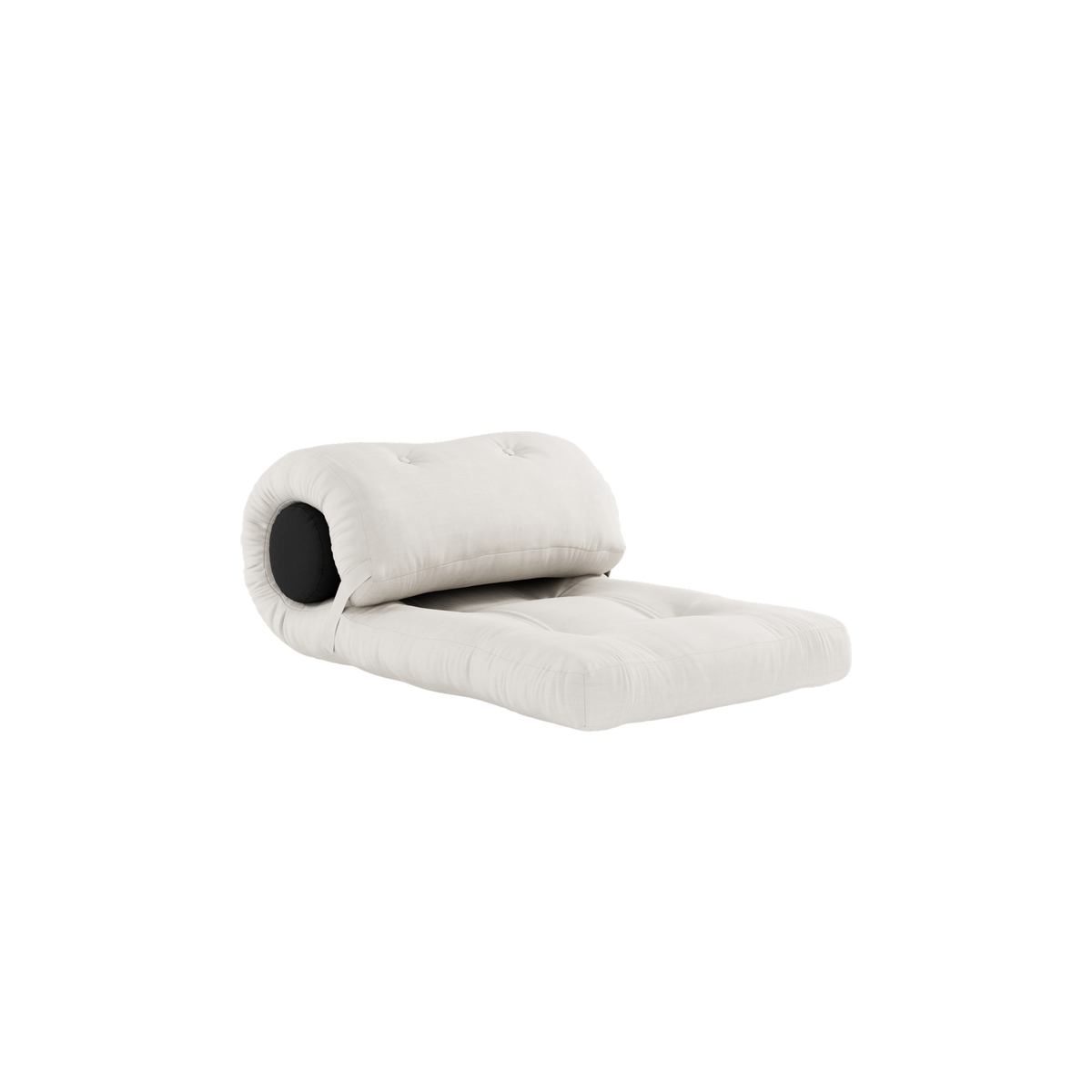 WRAP NATURAL W. 1 CUSHION DARK GREY