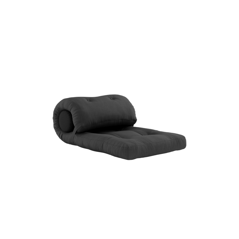 WRAP GRIS FONCÉ AVEC 1 COUSSIN GRIS FONCÉ