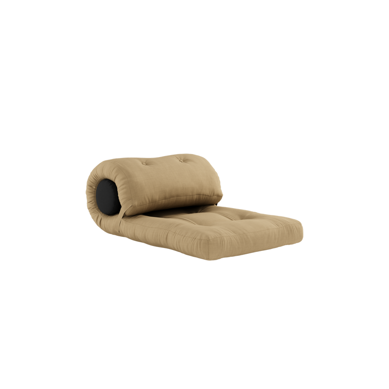 WRAP WHEAT BEIGE W. 1 CUSHION DARK GREY