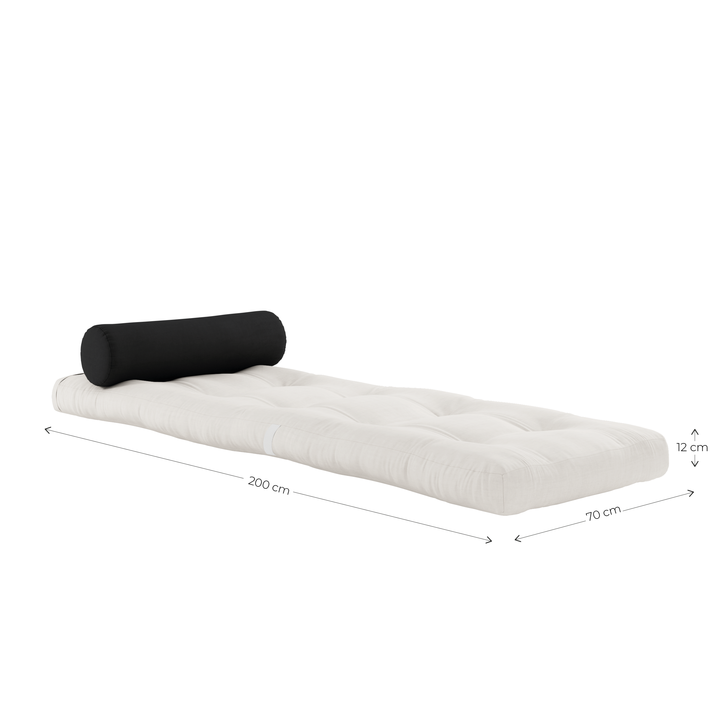 WRAP OLIVE GREEN W. 1 CUSHION DARK GREY